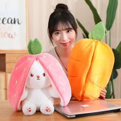 Cute Strawberry Rabbit Plush Toy 18cm, 25cm, 35cm