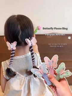 Kids' Embroidered Butterfly Hair Ring