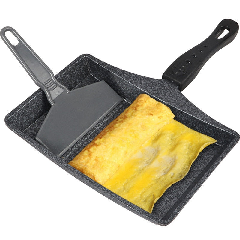 Non-Stick Wave-Bottom Tamagoyaki Omelette Frying Pan