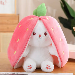 Cute Strawberry Rabbit Plush Toy 18cm, 25cm, 35cm