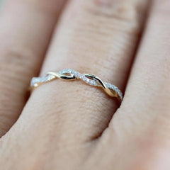 Rose Gold Diamond Wedding Band