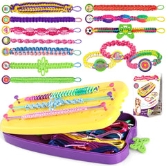 Friendship Bracelet Making Kit String Bracelets Maker Craft Kids Jewelry Making Kit Arts and Crafts for Kids Christmas Birthday Gifts for Girls