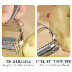 Stainless Steel Kitchen Vegetable Multi-Functional Peeler