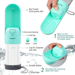 Portable Dog Drinker Bottle with Water Filter