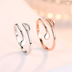 Luxury Jewelry Adjustable Music Rings