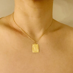 Art Deco Initial Necklace