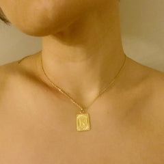 Art Deco Initial Necklace