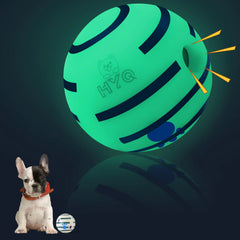 HYQ Small Dog Toys Glowing Interactive Dog Toys Ball Squeaky Dog Toys for Small Medium Large Dogs Puppy Ball Dog Toys to Keep Them Busy-3.15 inch