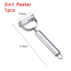 Stainless Steel Kitchen Vegetable Multi-Functional Peeler